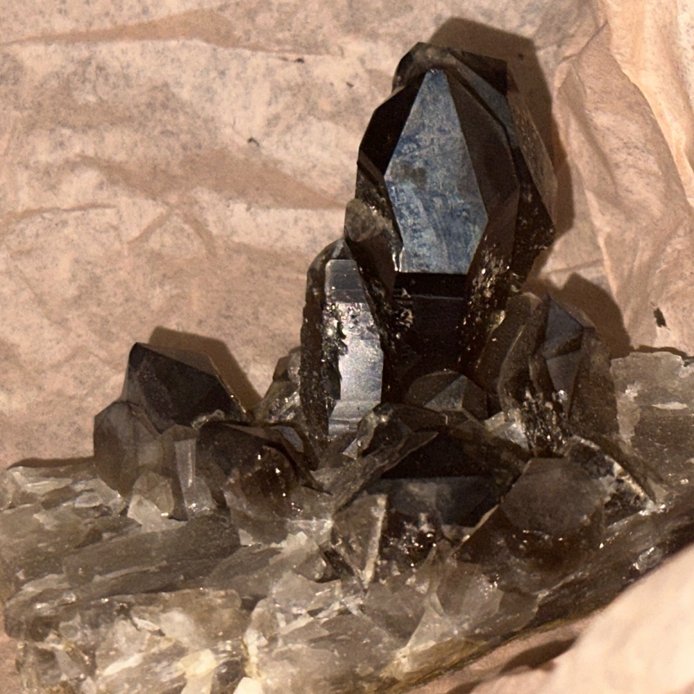 INYO county Smoky Quartz Crystal Cluster